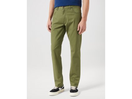 Pánské kalhoty WRANGLER 112350800 GREENSBORO STRETCH Olive