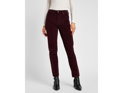 Dámské manšestrové kalhoty LEE 112355238 CAROL Velvet Beet