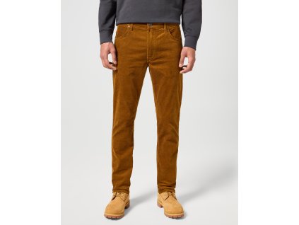Pánské manšestrové kalhoty WRANGLER 112358055 GREENSBORO STRETCH Monks Robe