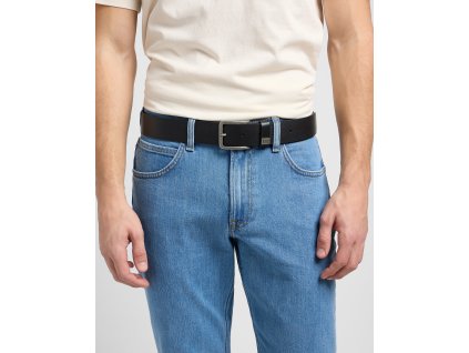 Kožený opasek LEE LA035301 112124604 SMALL LOGO BELT Black