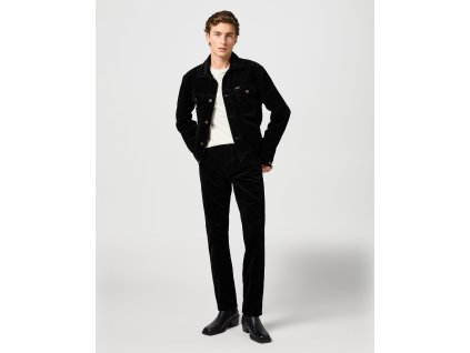 Pánské manšestrové kalhoty WRANGLER 112364950 GREENSBORO STRETCH Black