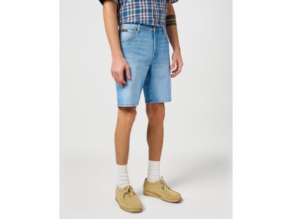 Pánské džínové šortky WRANGLER 112362508 TEXAS SHORTS Slate Shade