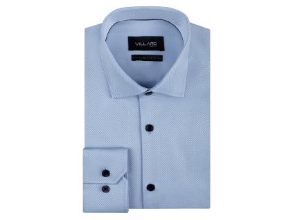Pánská košile dlouhý rukáv VILLARO by MMER 441DSA Slim Fit PRODLOUŽENÁ