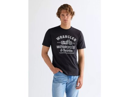 Pánské tričko WRANGLER 112377950 AMERICANA TEE Black