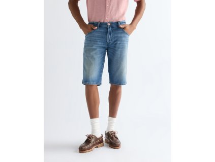 Pánské džínové šortky WRANGLER 112378707 COLTON SHORTS Harbor Blue