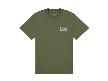 Pánské tričko LEE 112376462 MEDIUM WOBBLY LEE TEE Lichen Olive