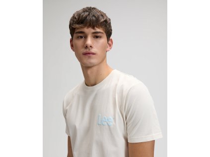 Pánské tričko LEE 112376489 MEDIUM WOBBLY LEE TEE Natural