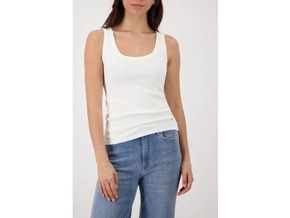 Dámské vroubkované tílko MONARI 410751 105 Cream Basic Top