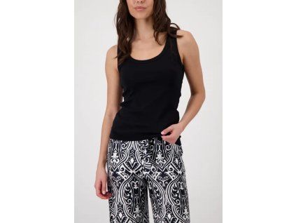 Dámské vroubkované tílko MONARI 410751 999 Black Basic Top