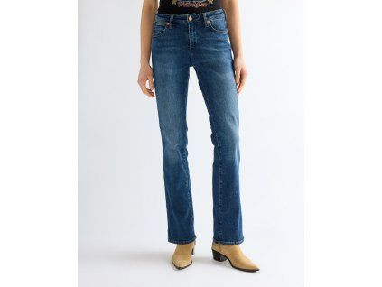 Dámské džíny WRANGLER 112386673 BOOTCUT Blue Abbys