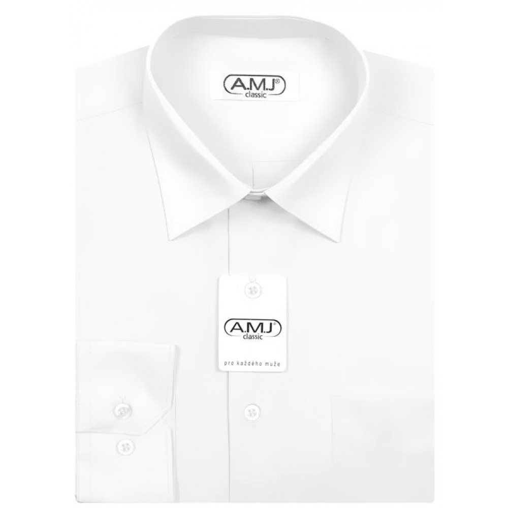 Pánská košile dlouhý rukáv AMJ JDS 018 Slim Fit Velikost: 46