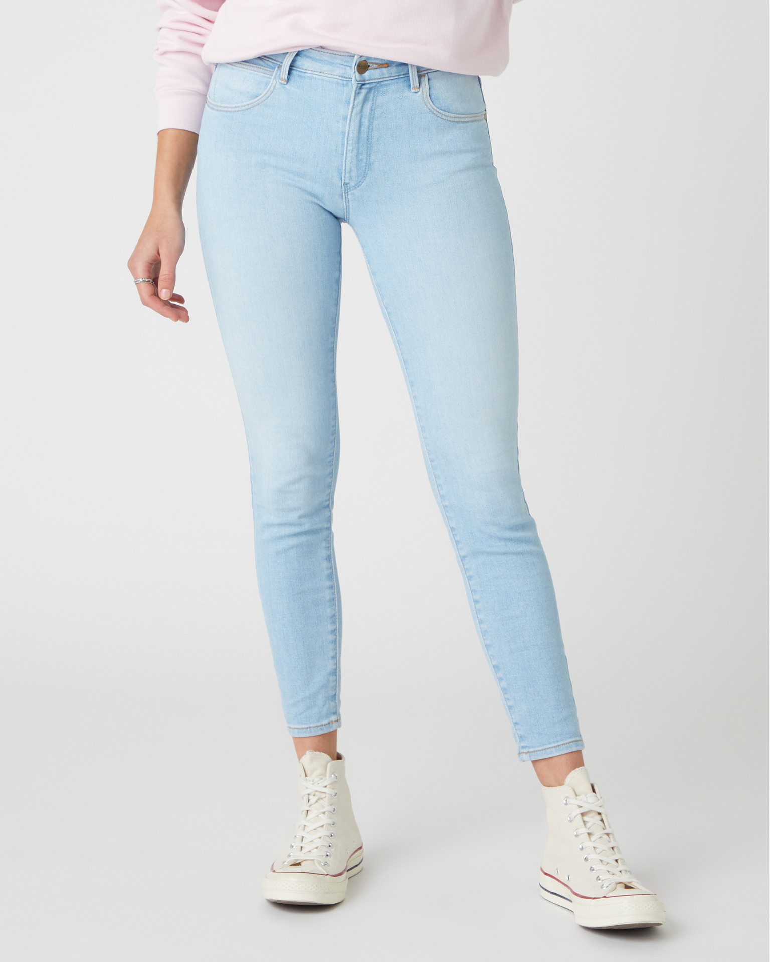 Dámské 3/4 džíny WRANGLER W28MZI29F SKINNY CROP Soft Sunfade Velikost Pas/Délka: 31/32