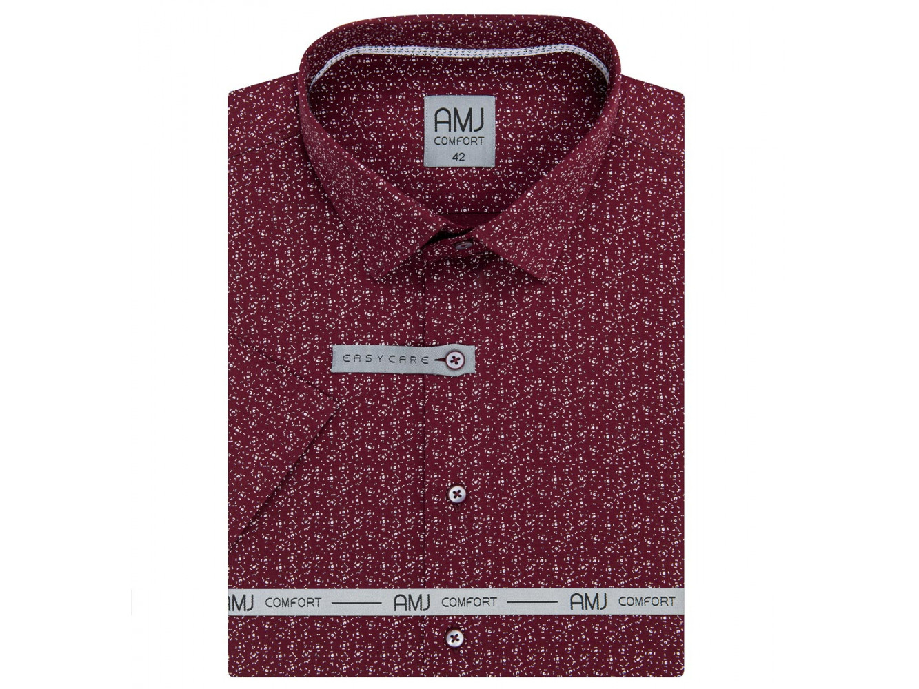 Pánská košile krátký rukáv AMJ VKBR 1209 Classic Comfort Velikost: 40