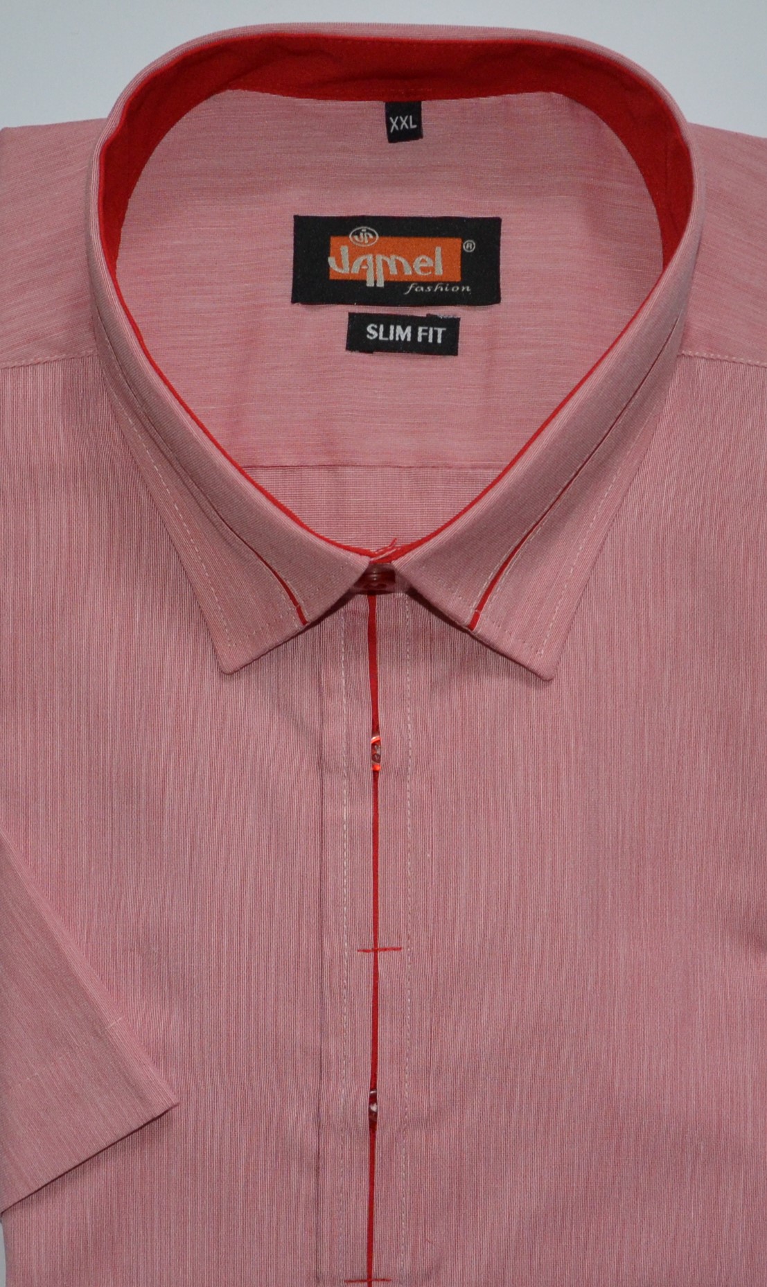 Pánská košile krátký rukáv Jamel Fashion 507 504/03 Slim Fit Velikost: 39-40 M