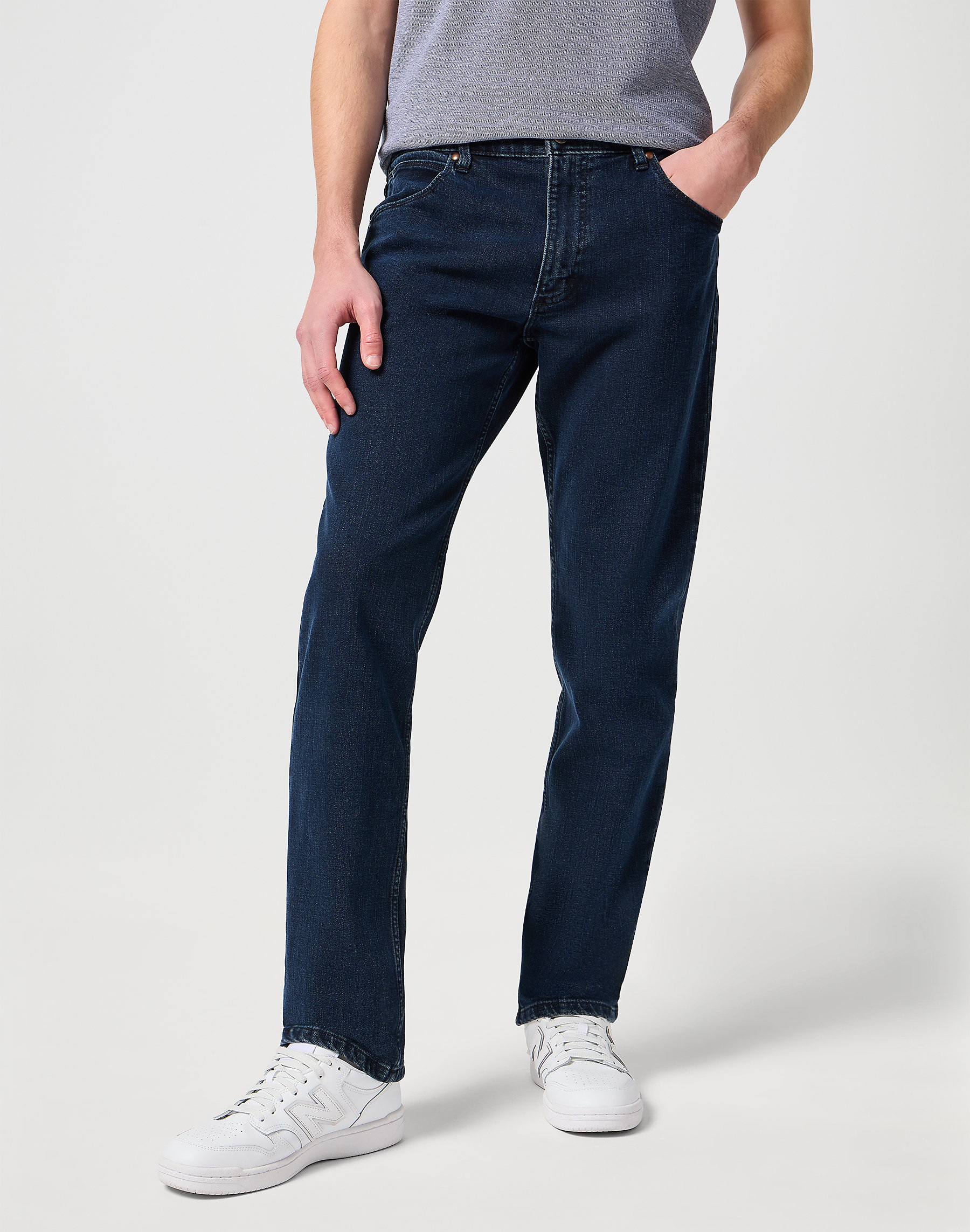 Pánské džíny WRANGLER W10GKF097 112125977 REGULAR Blue Black Velikost Pas/Délka: 33/32