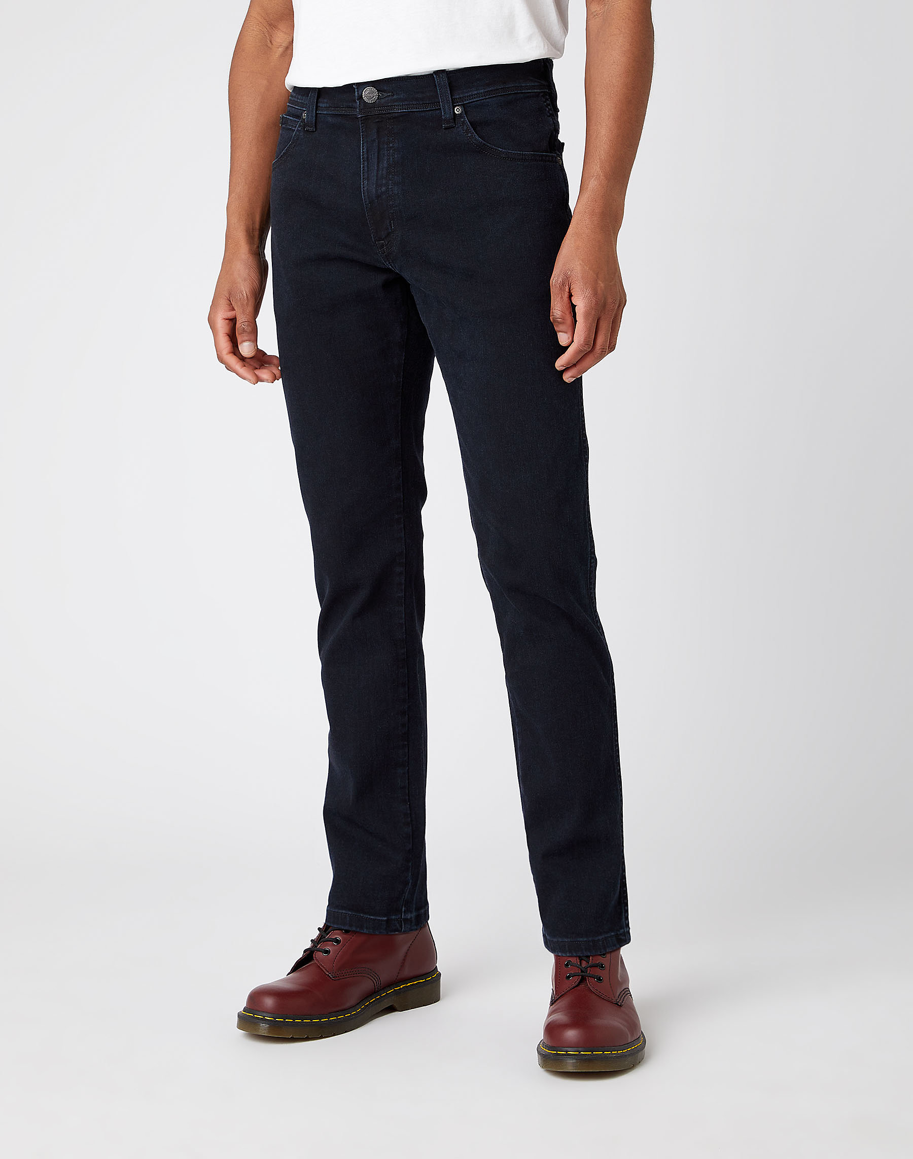 Pánské džíny WRANGLER W12TLT371 TEXAS TAPER Blueblack Rinse Velikost Pas/Délka: 34/34