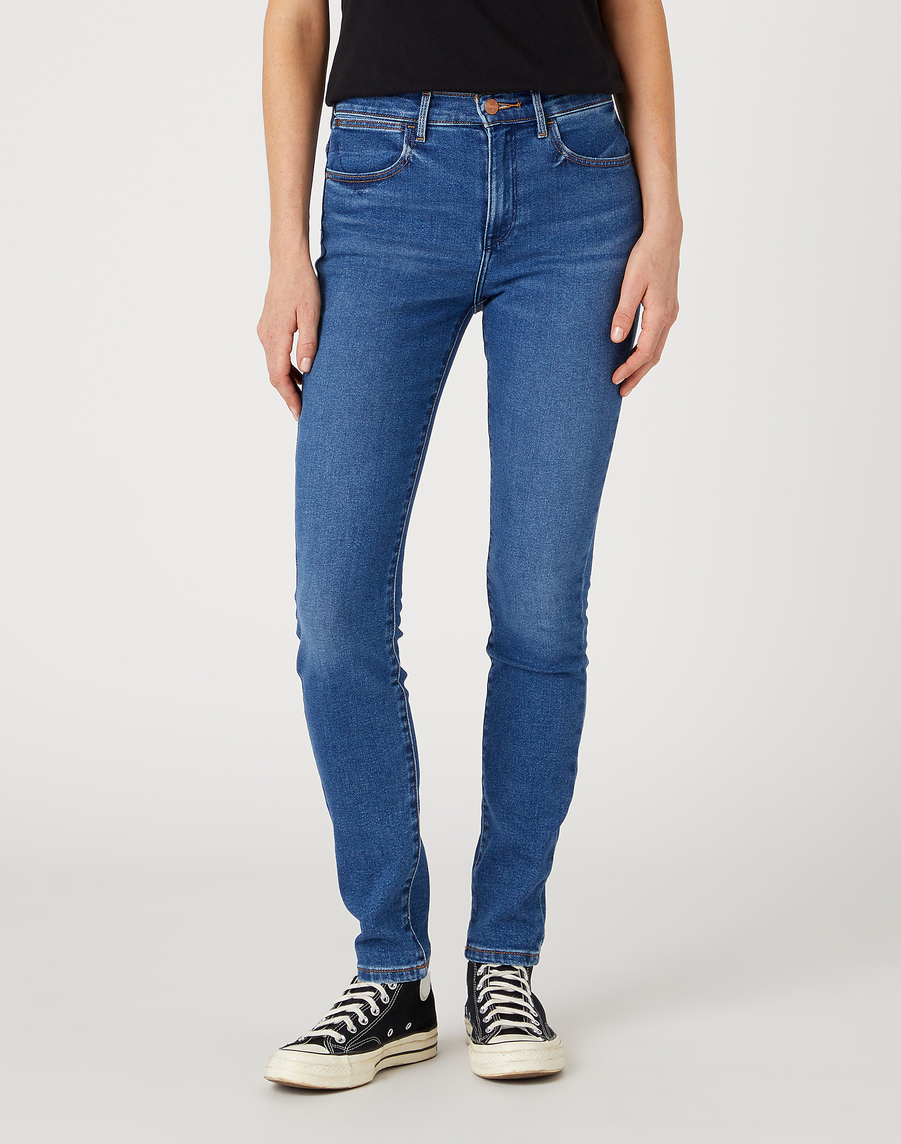 Dámské džíny WRANGLER W27H4734R 112141265 HIGH RISE SKINNY Camellia Velikost Pas/Délka: 33/32