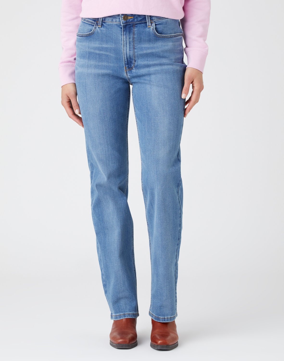 Dámské džíny WRANGLER W20TB940W STRAIGHT STRETCH Rocky Velikost Pas/Délka: 32/34