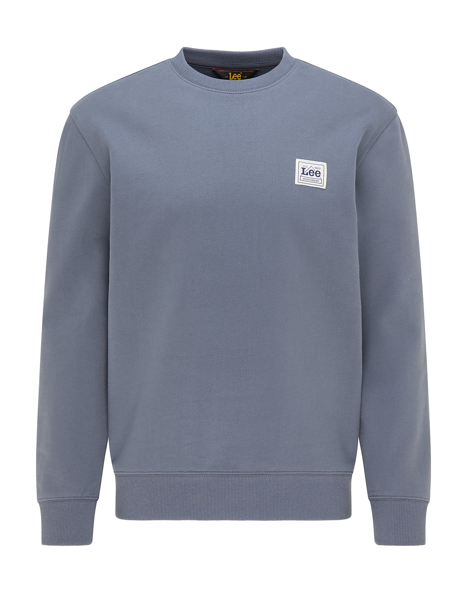 Pánská mikina LEE L85AJCTX BRANDED CREW SWS Washed Grey Velikost: M