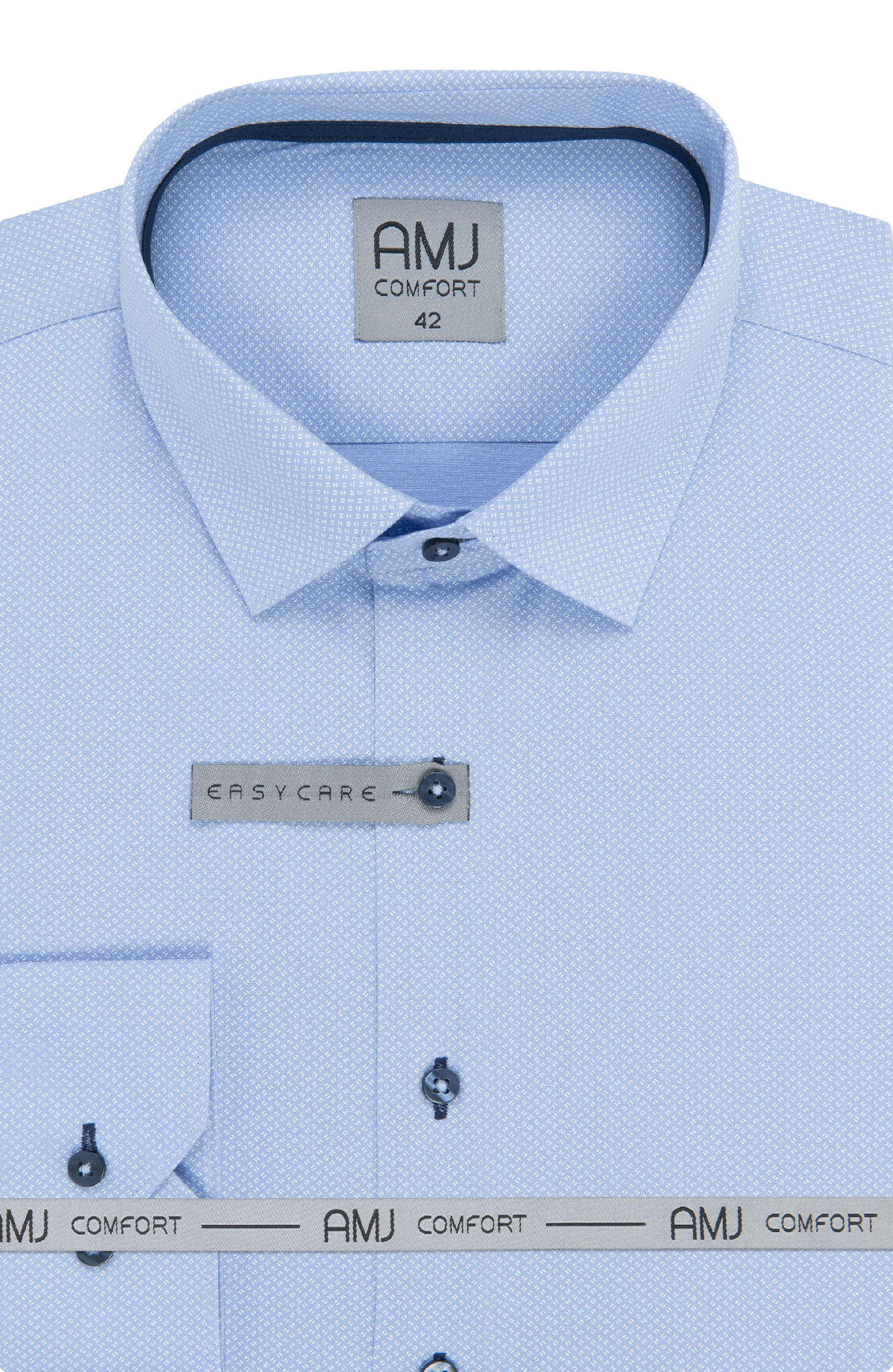 Pánská košile dlouhý rukáv AMJ VDBR 1220 Classic Fit Comfort Velikost: 51/52