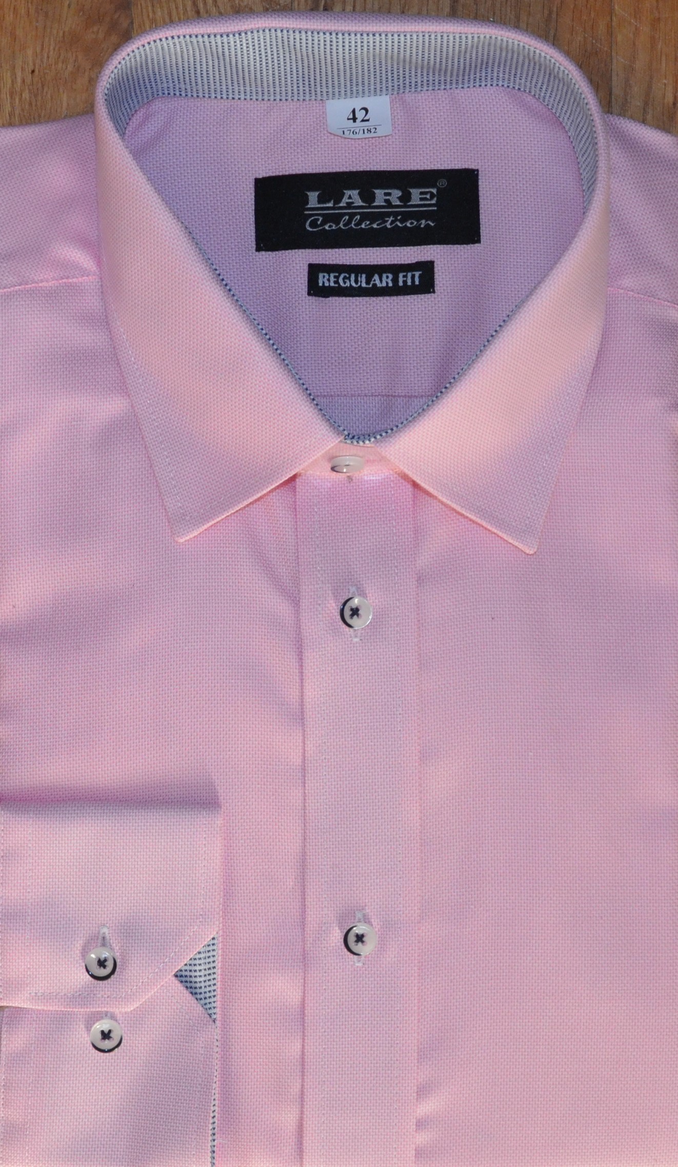 LARE Collection Pánská košile dlouhý rukáv LARE REGULAR FIT G184 Velikost: 41