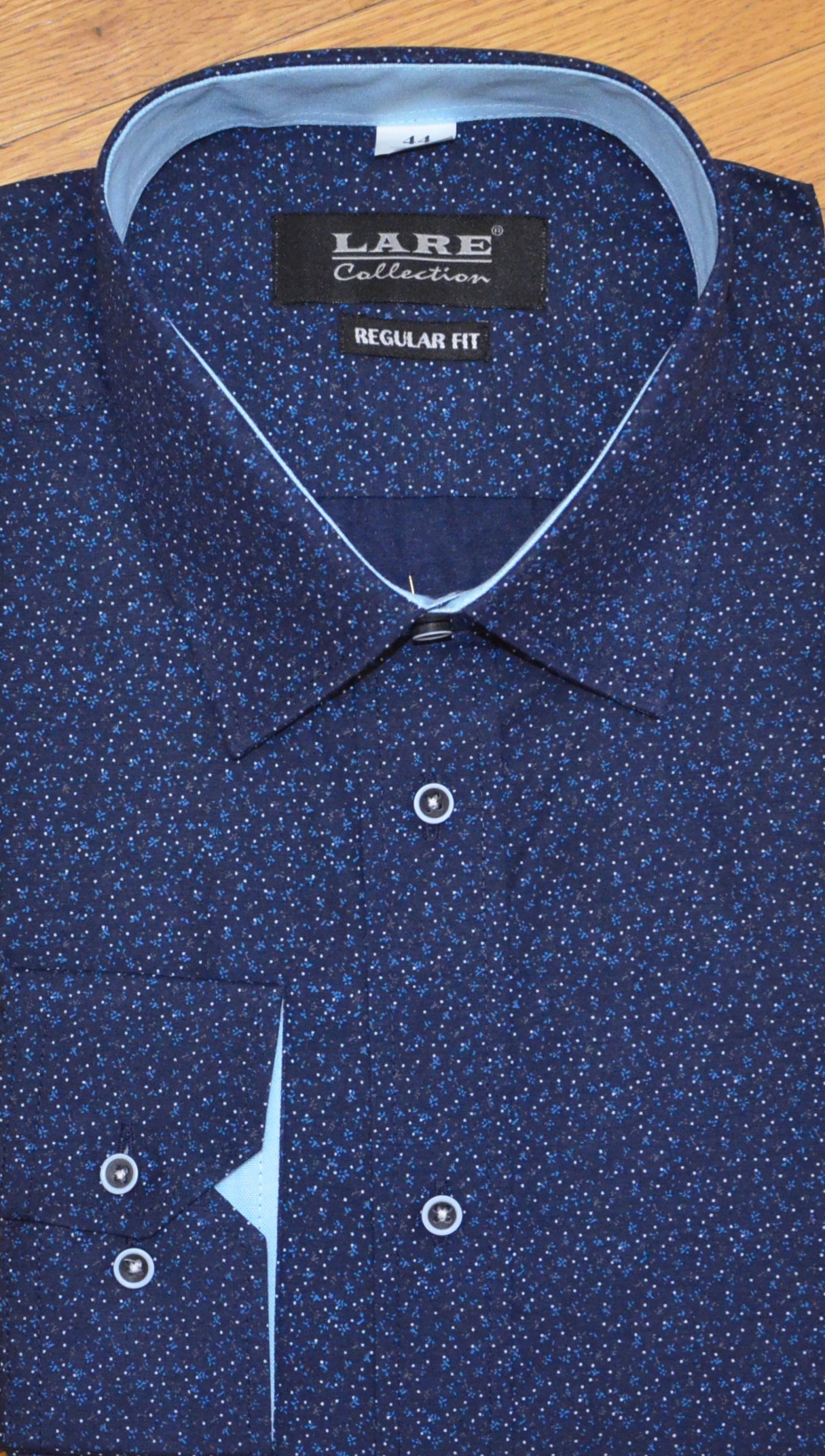 LARE Collection Pánská košile dlouhý rukáv LARE REGULAR FIT G212 Velikost: 50