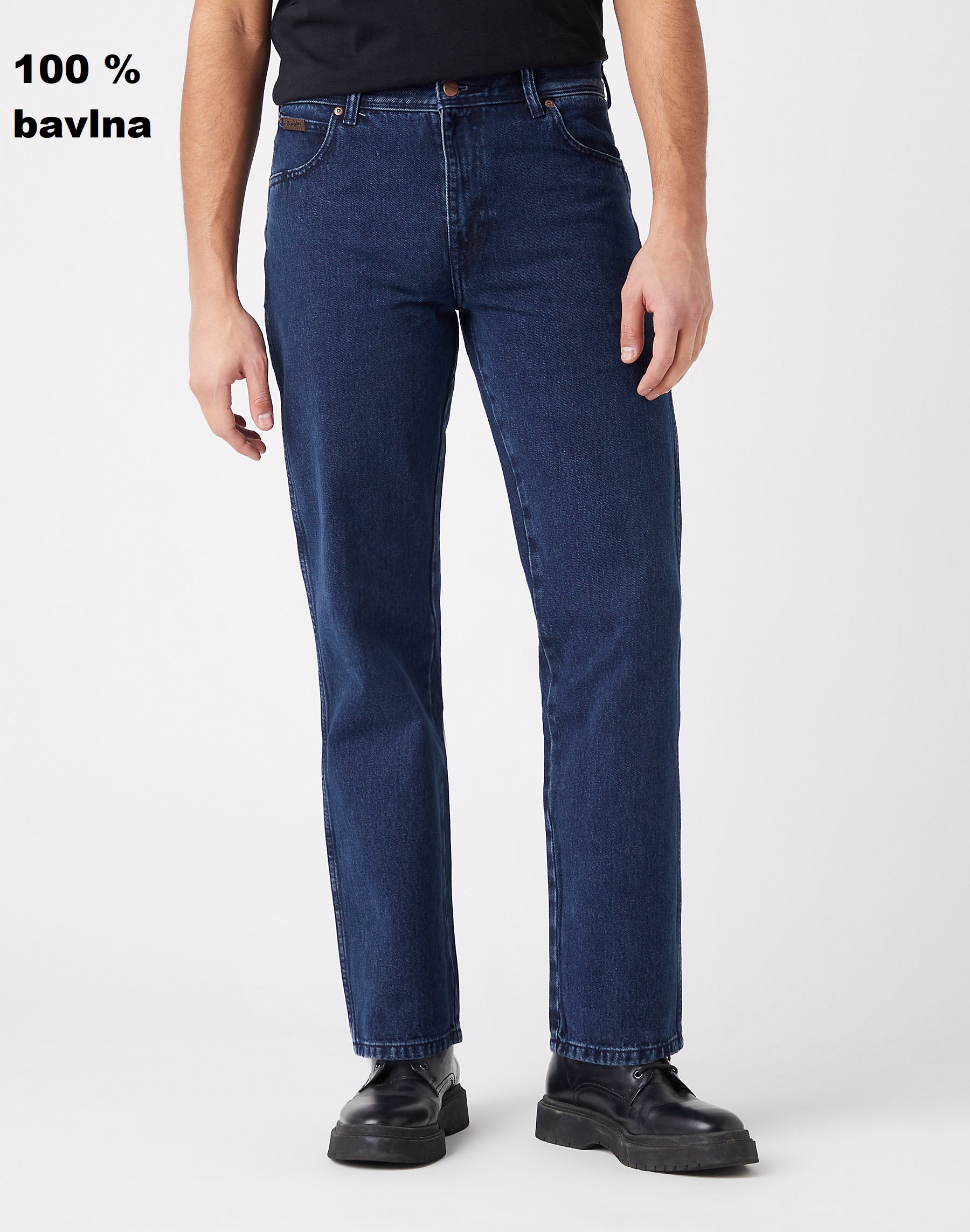 Pánské džíny WRANGLER W121YN29H 112144746 TEXAS Coalblue Stone Velikost Pas/Délka: 36/34