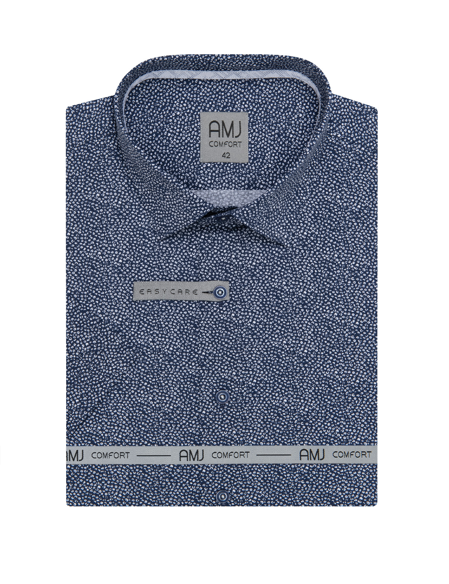 Pánská košile krátký rukáv AMJ VKBR 1196 Classic Comfort Velikost: 40