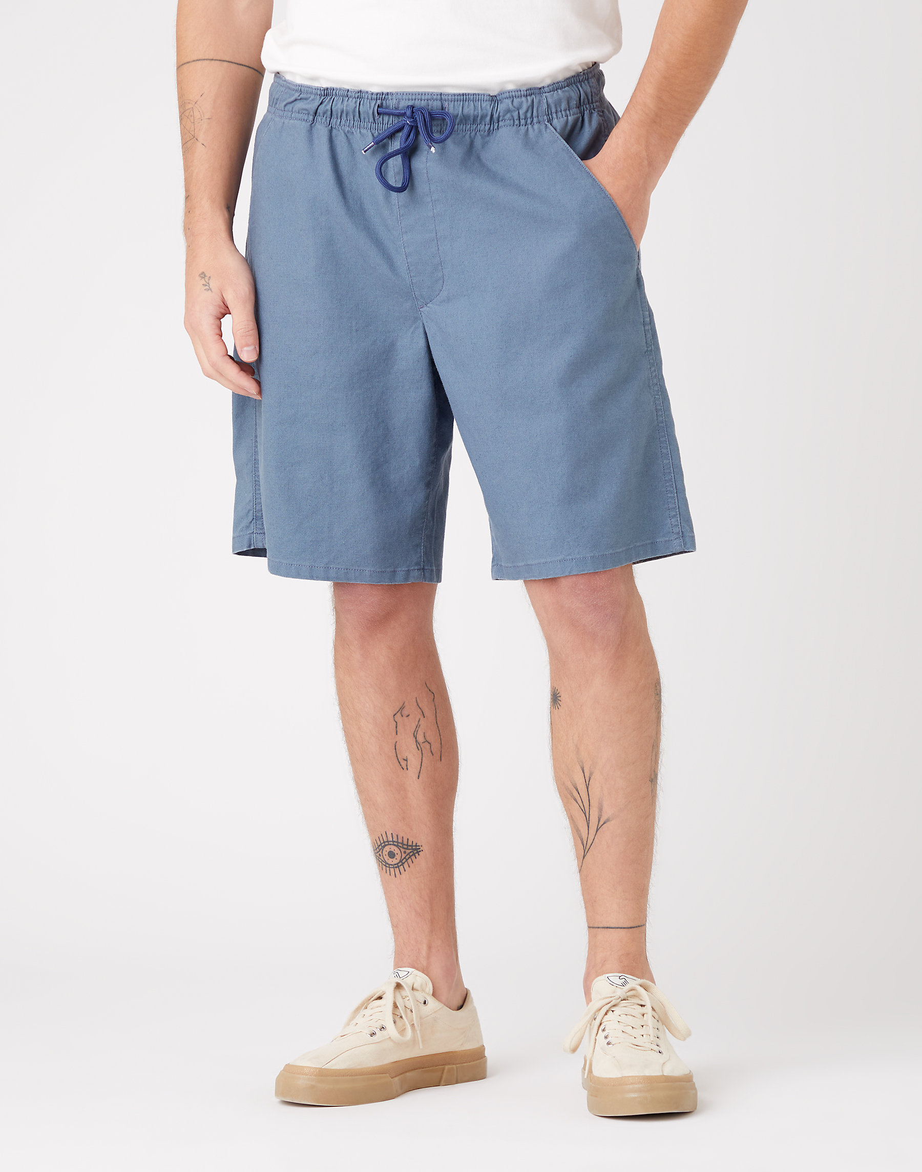 Pánské šortky WRANGLER W11DD9XOD BERMUDA SHORTS Blue Mirage Velikost: 36