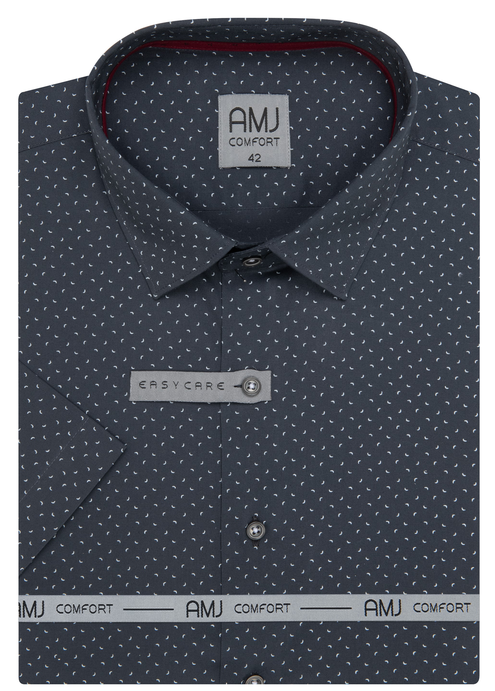 Pánská košile krátký rukáv AMJ VKBR 1224 Classic Comfort Velikost: 40
