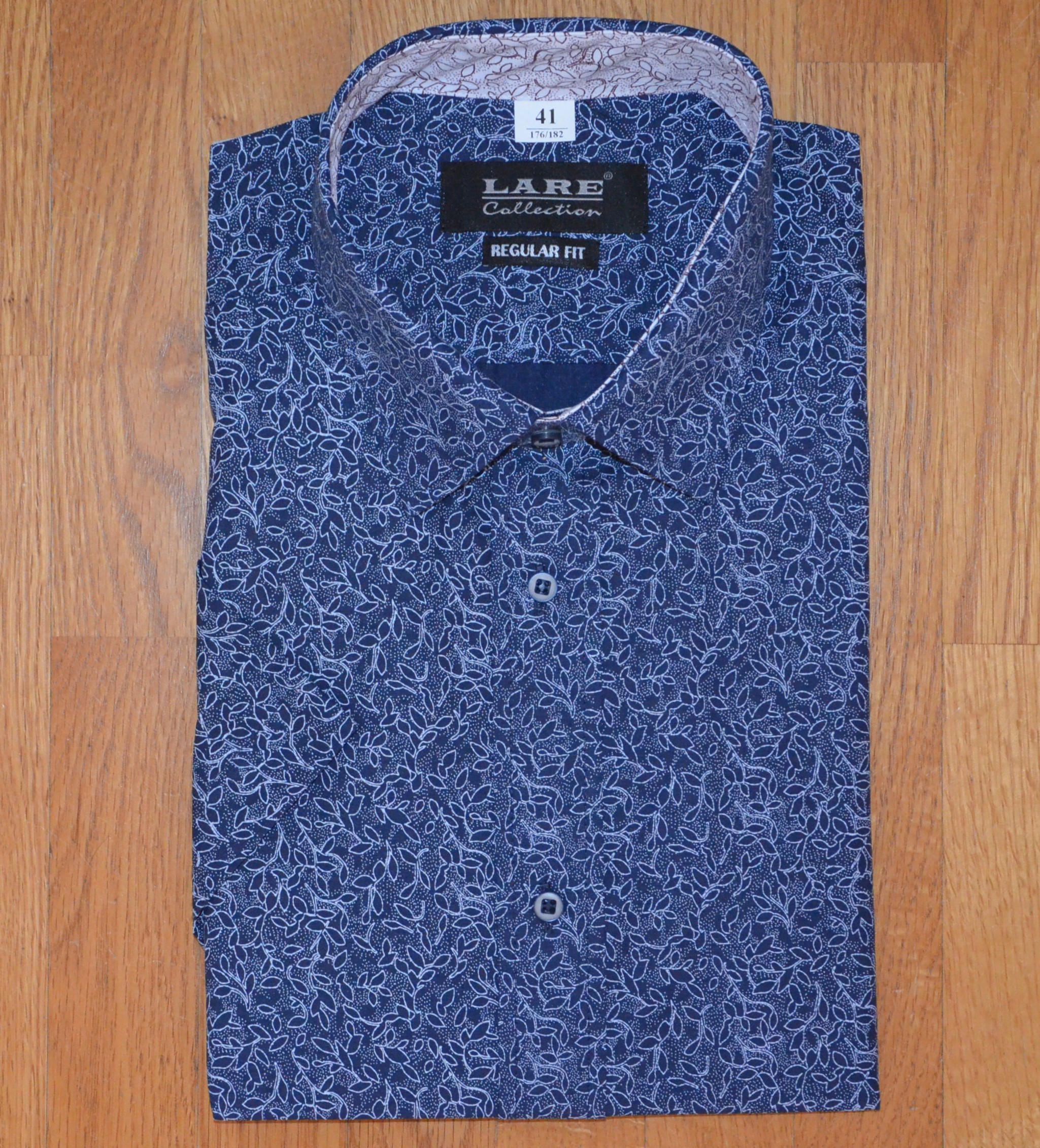 LARE Collection Pánská košile krátký rukáv LARE REGULAR FIT G253 Velikost: 46