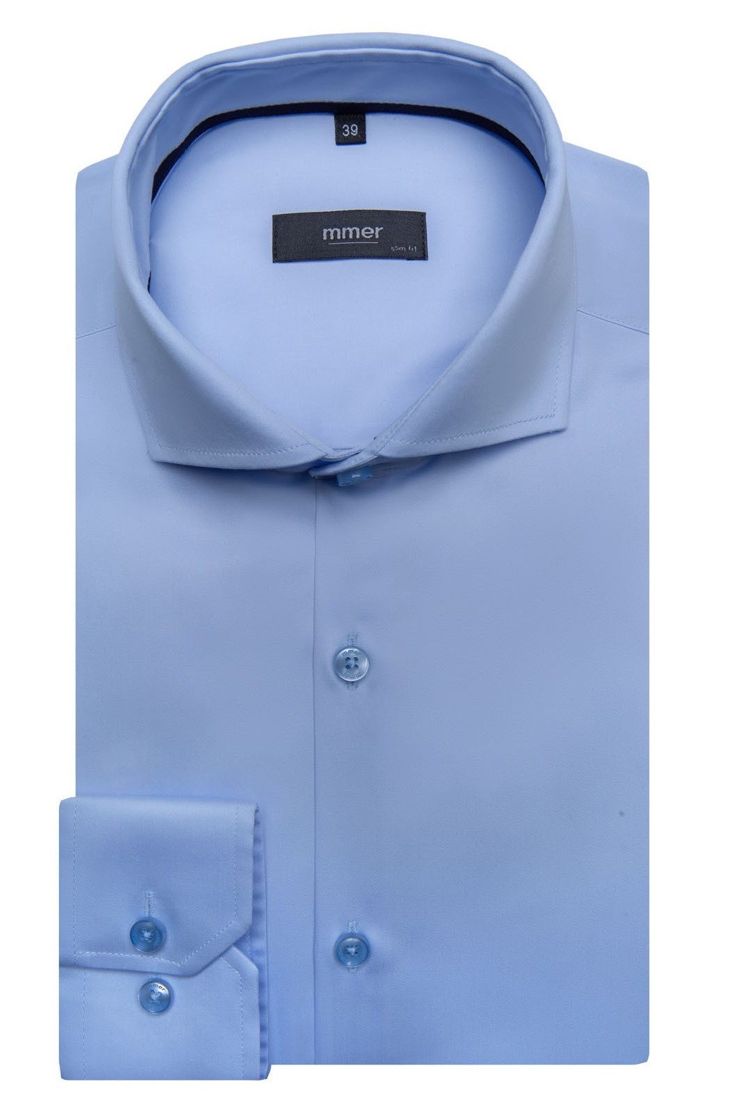 Pánská košile dlouhý rukáv VILLARO by MMER 008DSL Slim Fit Velikost: 44