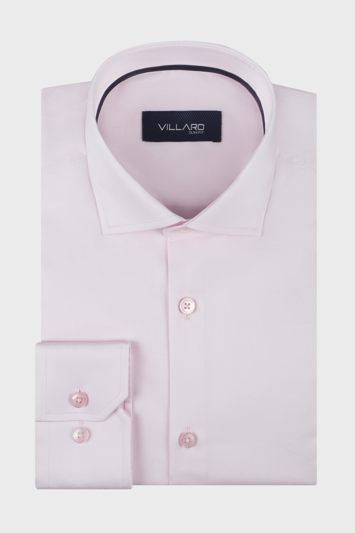 Pánská košile dlouhý rukáv MMER 009DSL Slim Fit růžová Velikost: 47