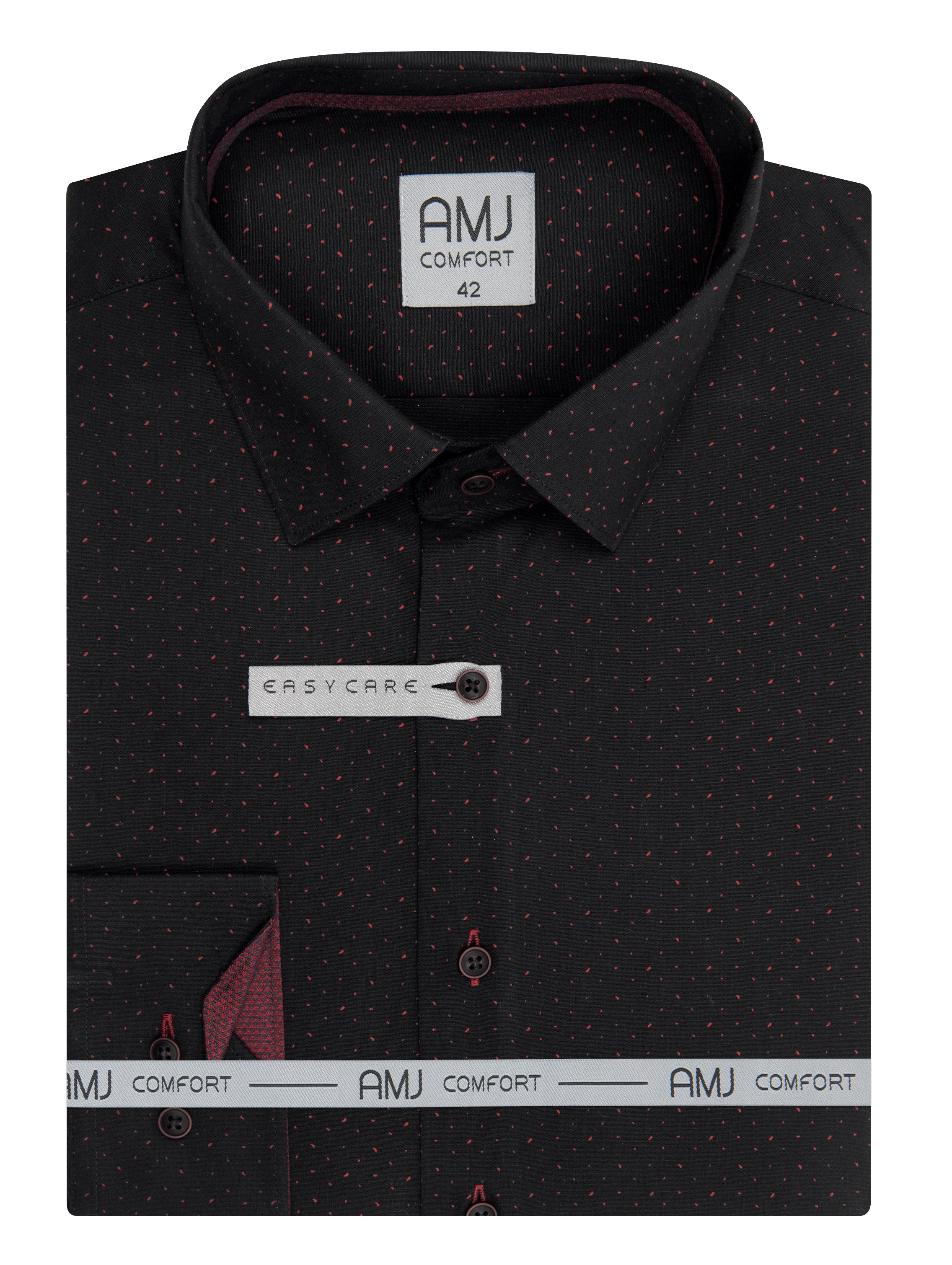 Pánská košile dlouhý rukáv AMJ VDSBR 1249 Slim Fit Comfort Velikost: 41