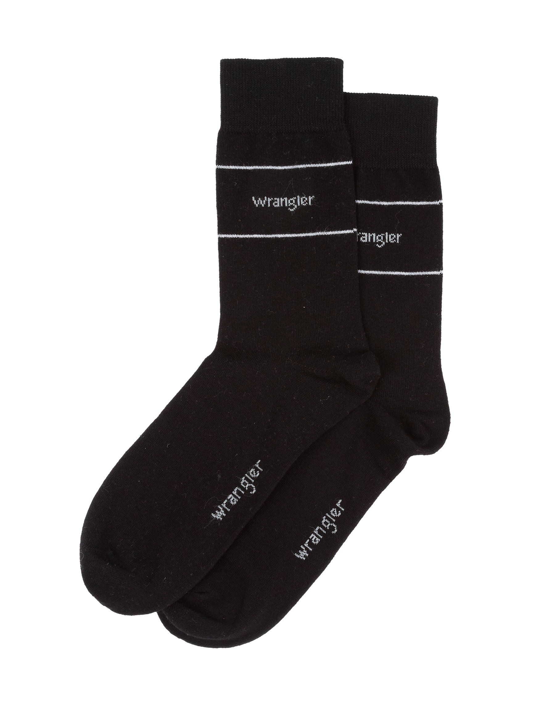 Pánské ponožky WRANGLER W0P511X06 2 páry černé a šedé vysoké Velikost: 35-38