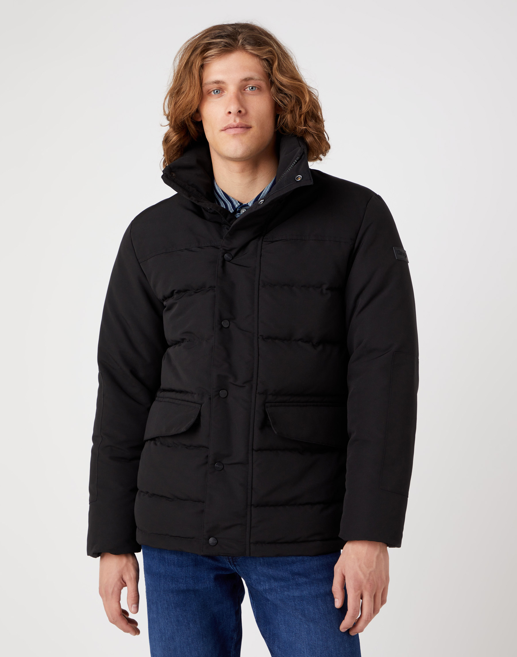 Pánská zimní bunda WRANGLER W4B2WW100 BODYGUARD Black Velikost: XXL