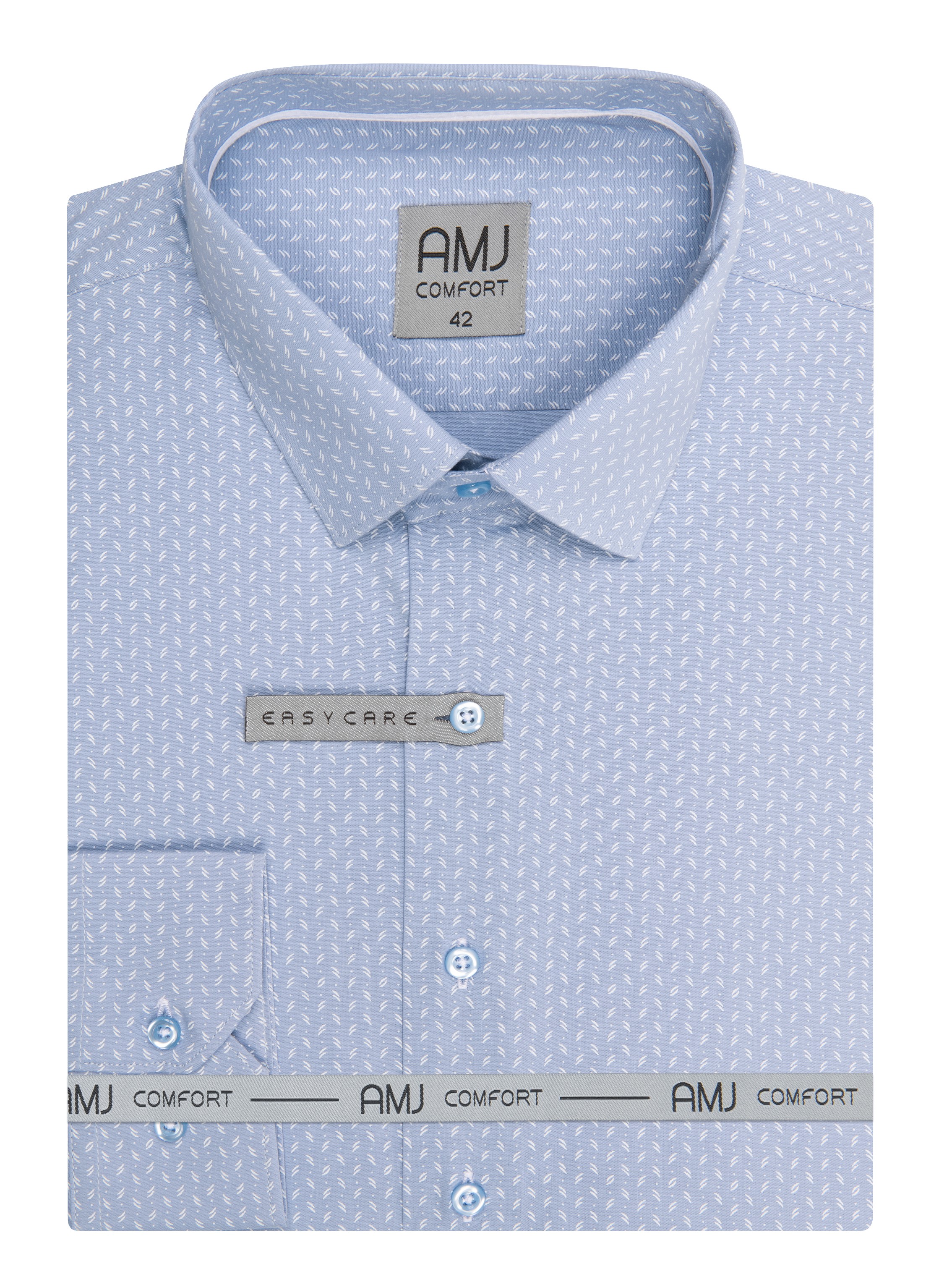 Pánská košile dlouhý rukáv AMJ VDSBR 1257 Slim Fit Comfort Velikost: 41