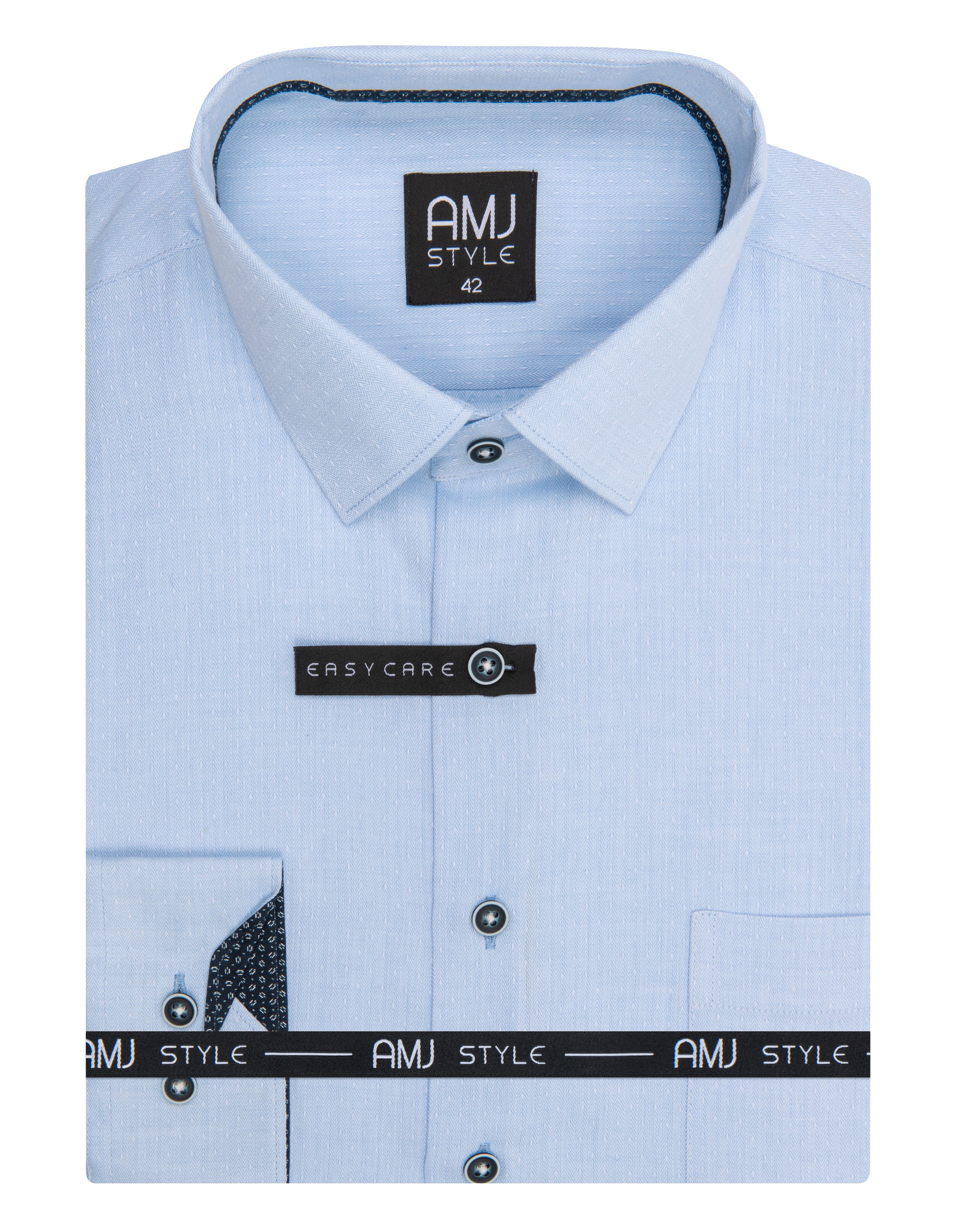 Pánská košile dlouhý rukáv AMJ VDR 1253 Classic Style Velikost: 46