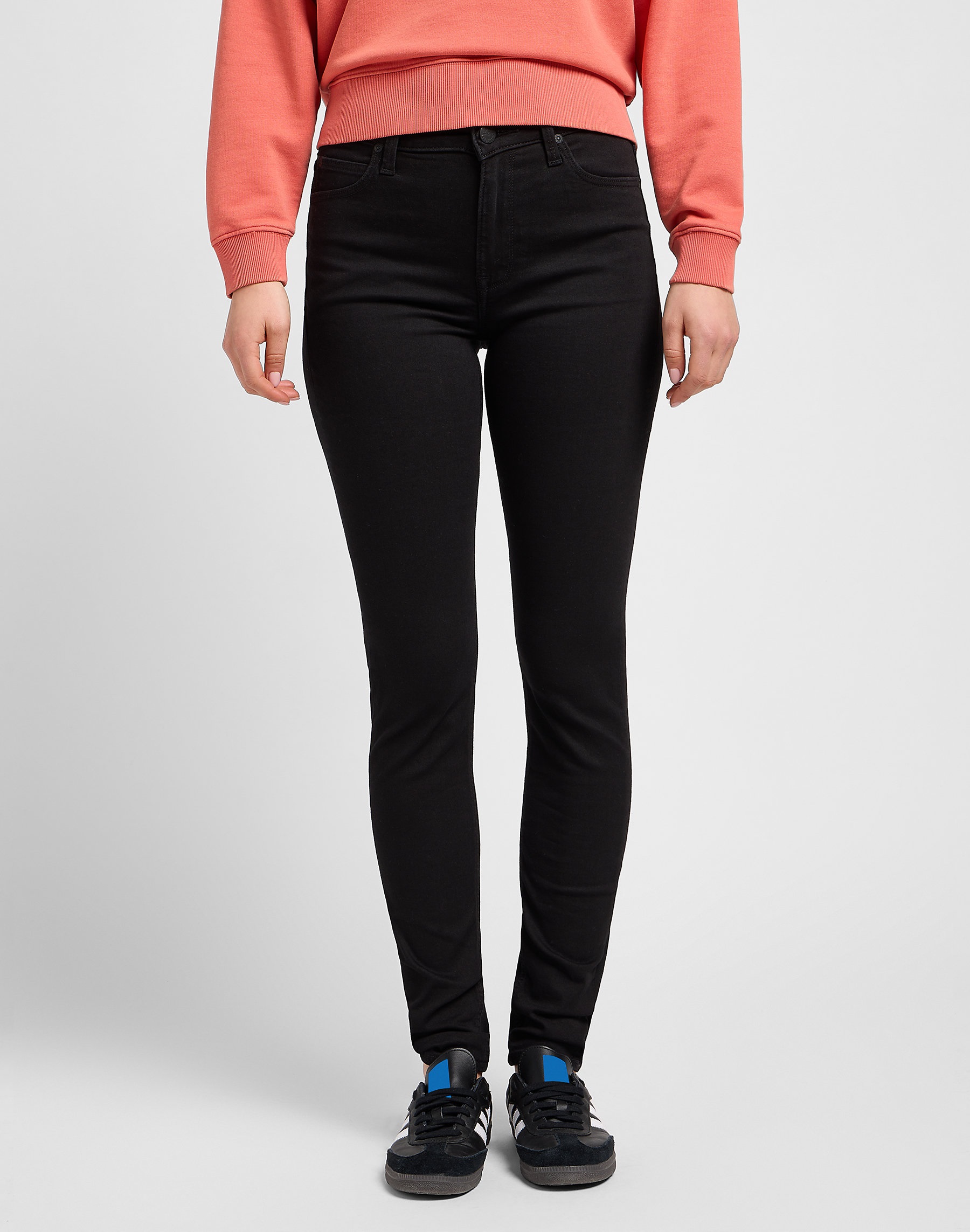 Dámské džíny LEE L626AE47 112114135 SCARLETT HIGH Black Rinse Velikost Pas/Délka: 27/33