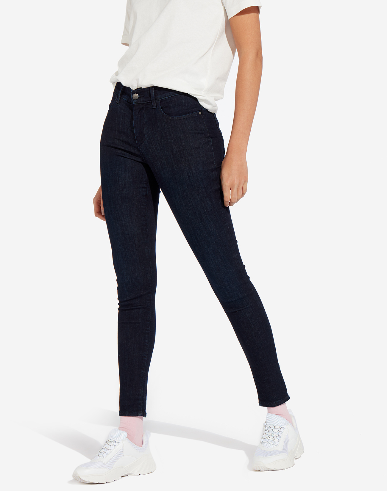 Dámské džíny WRANGLER W27HSZ51L HIGH RISE SKINNY STRETCH Blue Black Velikost Pas/Délka: 30/30