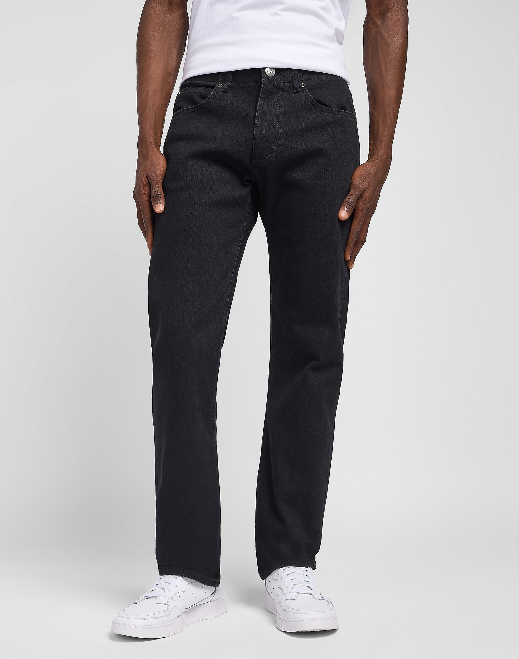 Pánské džíny LEE L72ATNRM 112324636 SLIM FIT MVP Black Velikost Pas/Délka: 40/34
