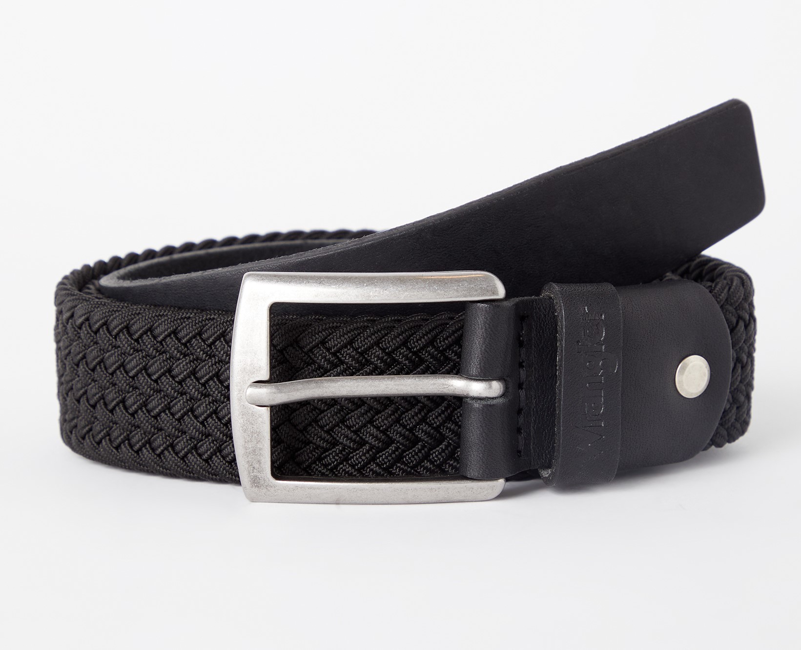 Opasek WRANGLER W0F606100 WEBBING BELT Black Velikost: 90 cm