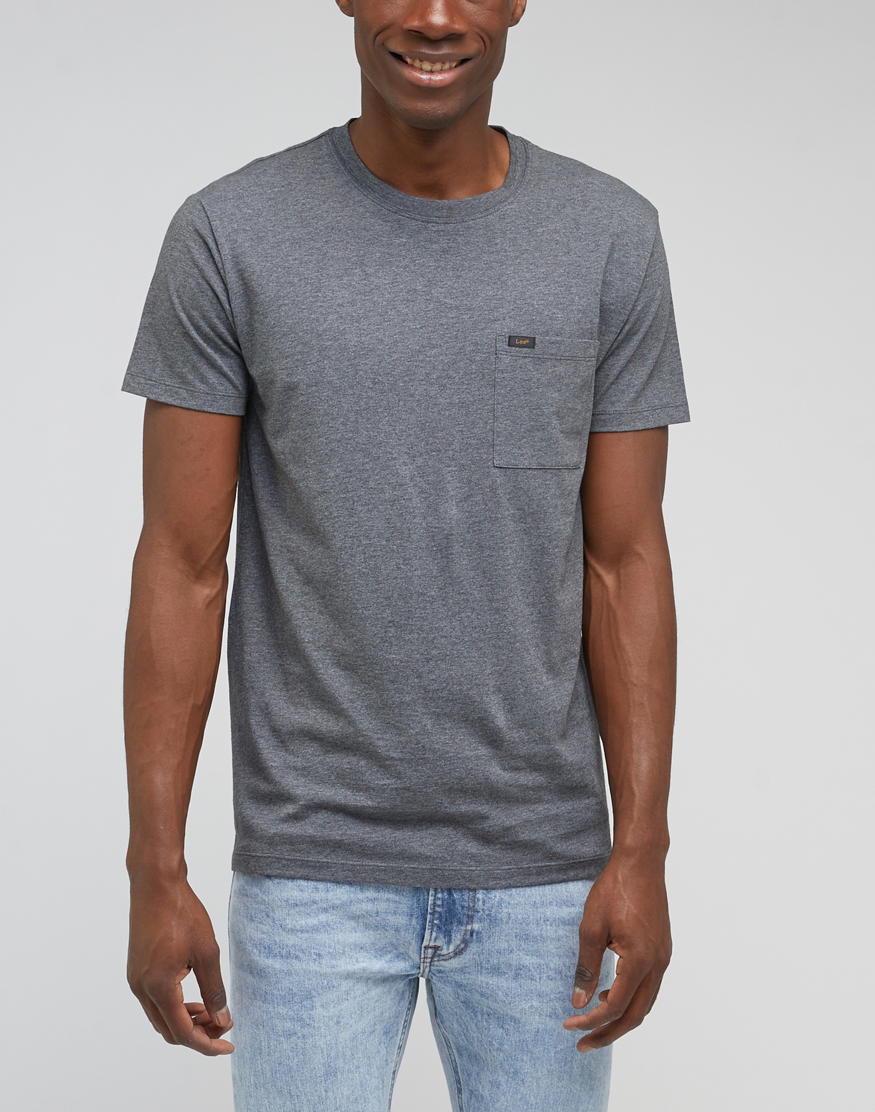 Pánské tričko LEE L66JWTON ULTIMATE POCKET TEE Washed Black Velikost: L