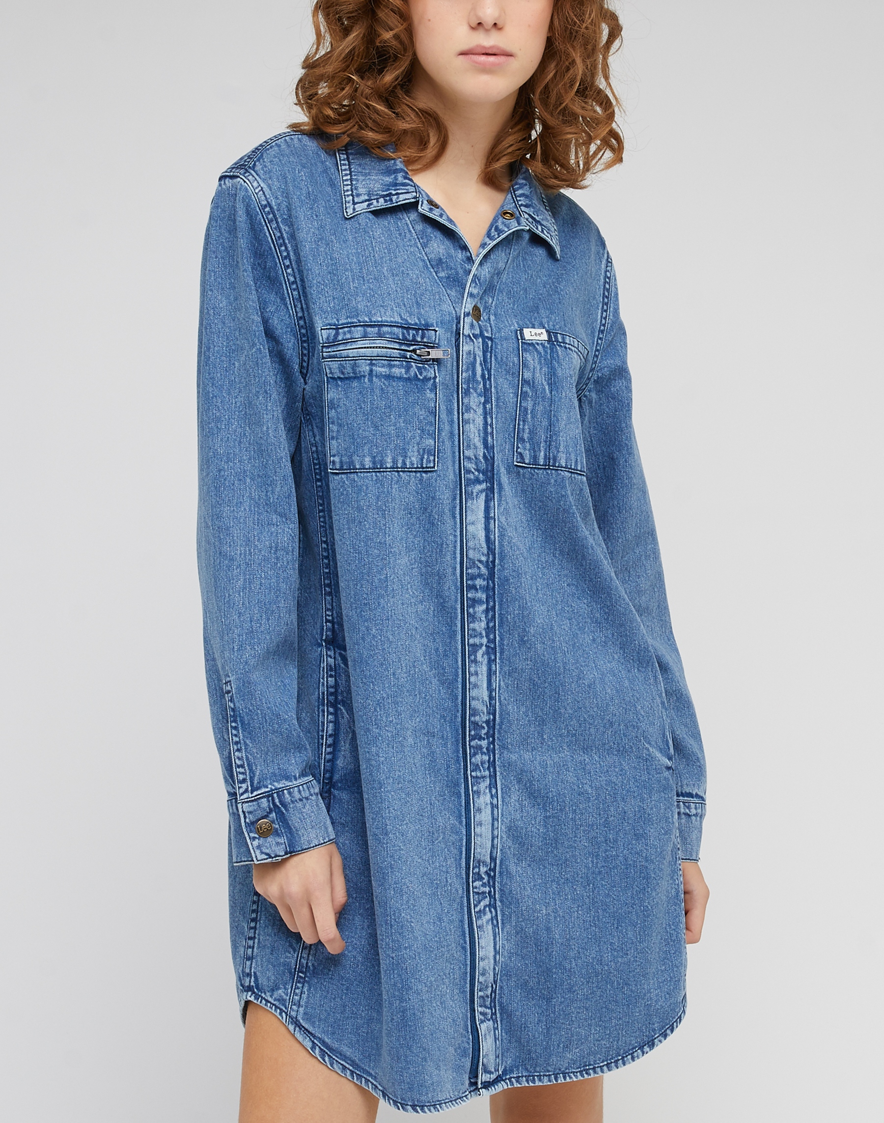 Šaty LEE L51TWCB08 UNIONALL DRESS Toned Down Velikost: M