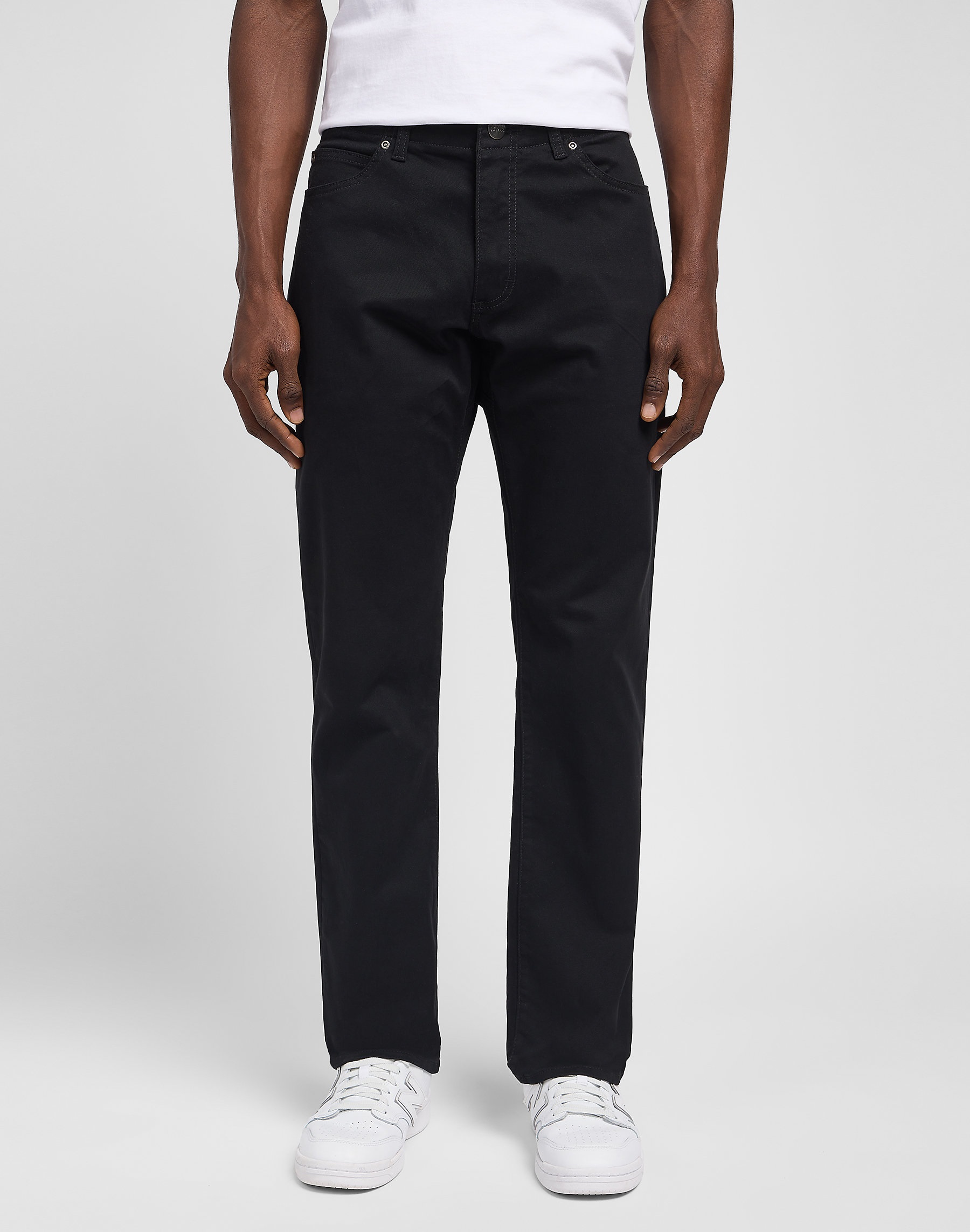 Pánské kalhoty LEE L71WTF01 112119562 STRAIGHT FIT XM Black Velikost Pas/Délka: 36/32