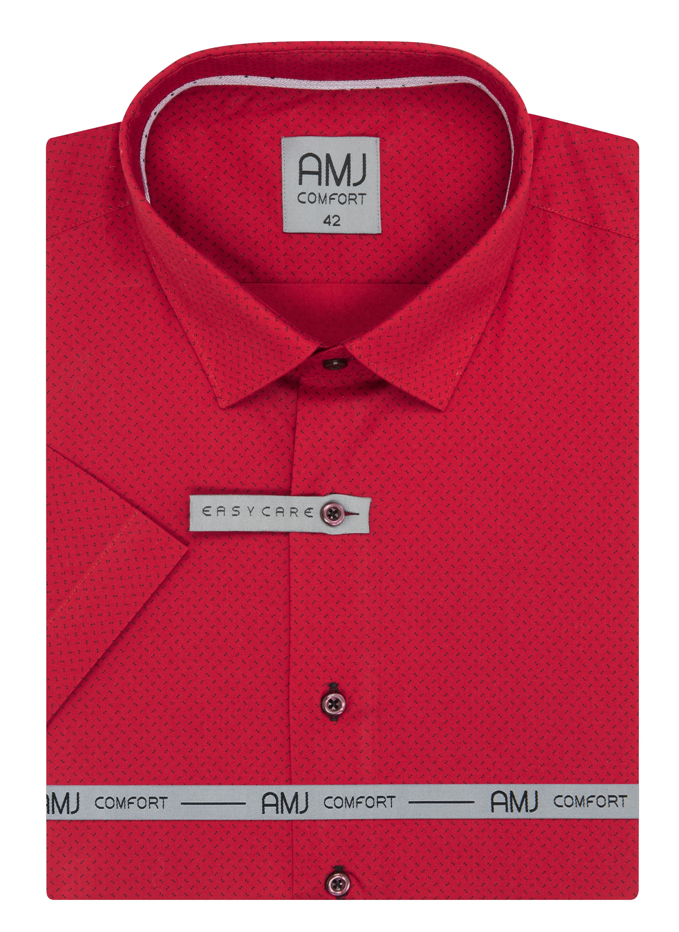 Pánská košile krátký rukáv AMJ VKBR 1280 Classic Comfort Velikost: 44