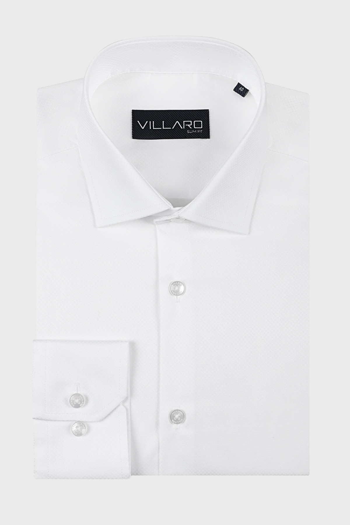 Pánská košile dlouhý rukáv VILLARO by MMER 133DSL Slim Fit Velikost: 46