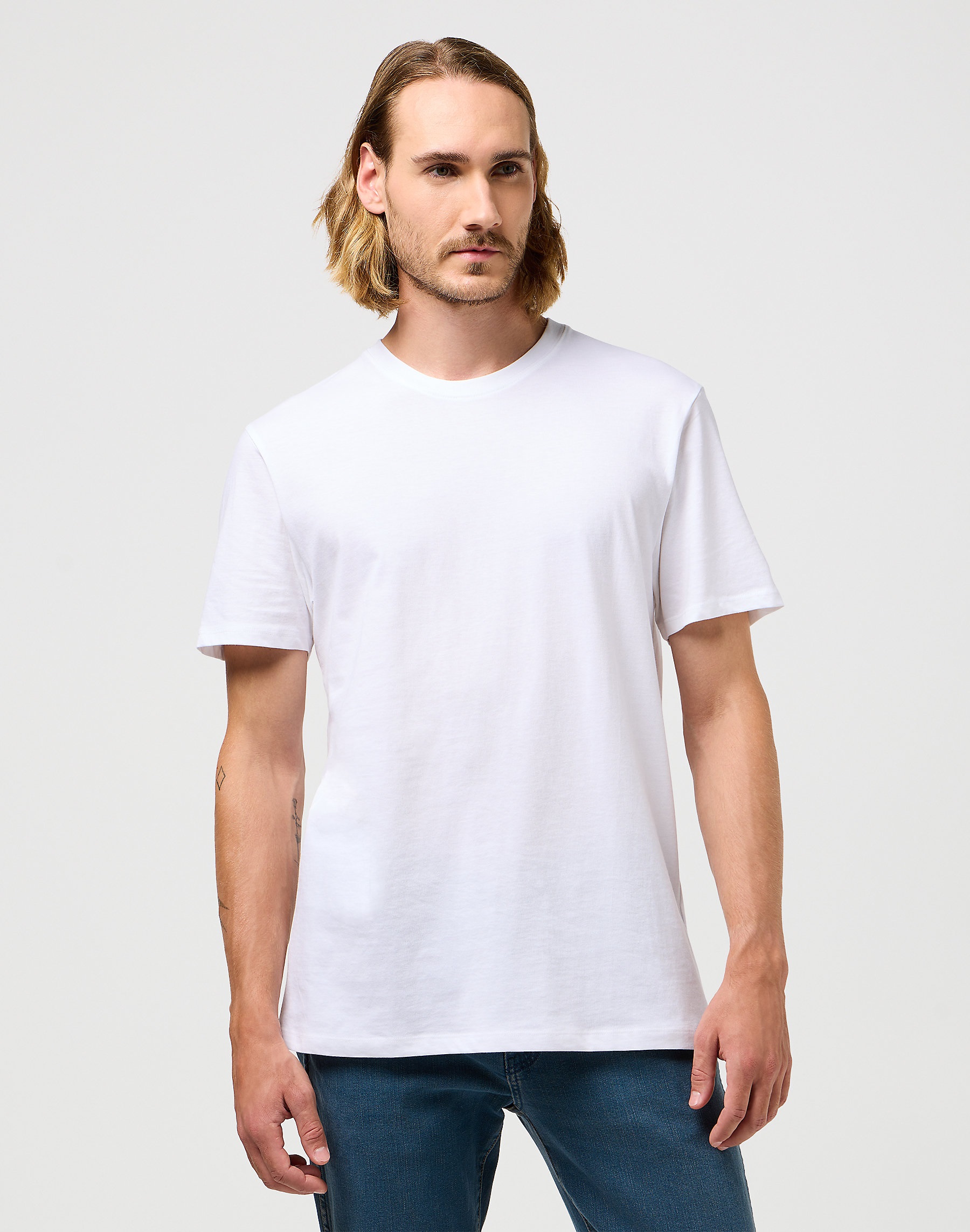 Pánská trička dvojbalení WRANGLER W7G9DH989 112321454 2 PACK TEE White Velikost: L