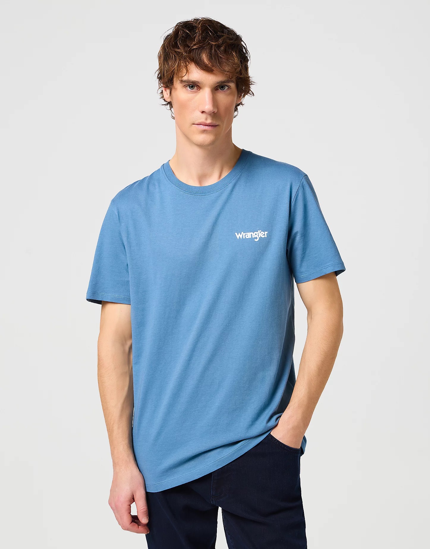 Pánská trička dvojbalení WRANGLER W7BZFQ84Z 112332762 2 PACK SIGN OFF TEE Captains Blue Velikost: XL