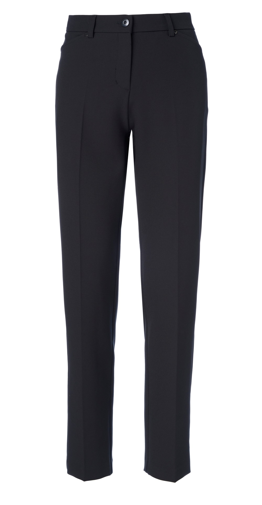 Dámské kalhoty ANNA MONTANA 1240 Angelika Slim Fit Basel 1 Schwarz Velikost: 46